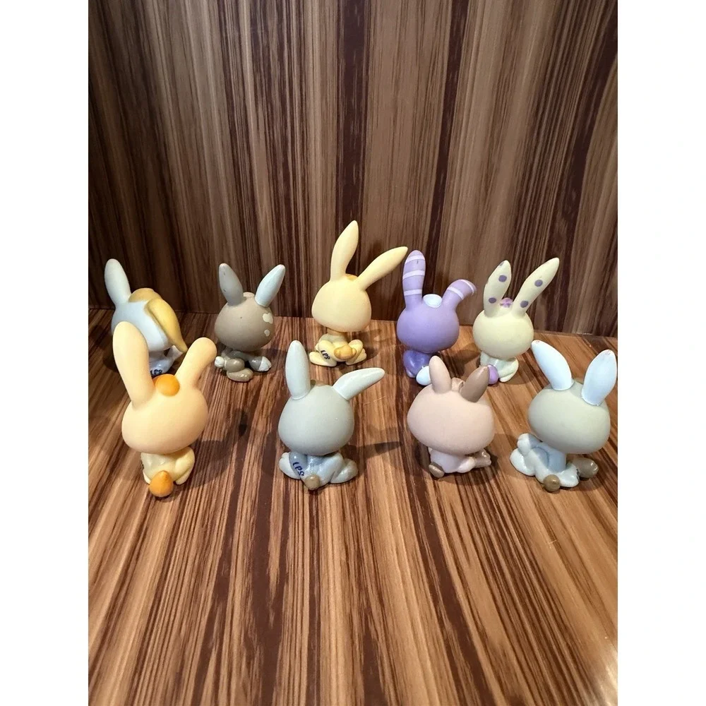 Littlest Pet Shop LPS Lot of 9 Rabbits Bunnies Hasbro Mixed Authentic Figures